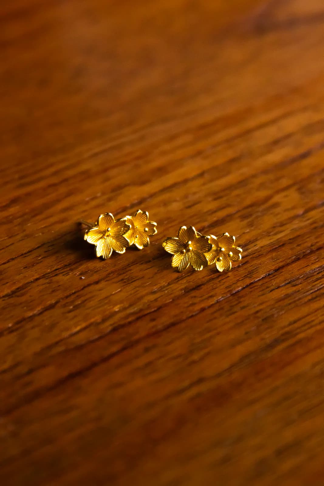 Twin Blossom Stud Earrings