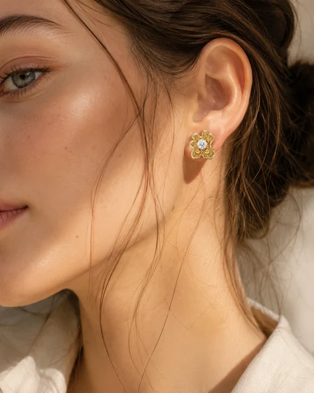 Rosee Earrings worn